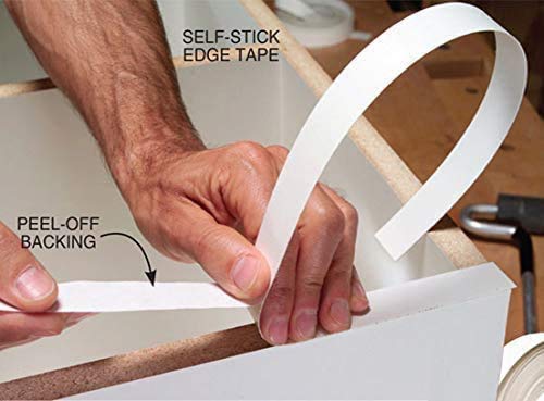 EDGE SUPPLY EASYEDGE Maple Pre-Finished 3/4 inch X 50 ft roll of Plywood Edge Banding – Peel and Stick Strong Adhesive, Easy Application – Real Wood Veneer Edging for Furniture Restoration - size: 3/4 inch X 50 ft