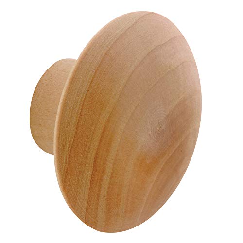 Slide-Co 161690 1-3/4 In., Hardwood, Bi-Fold Pull Knob (2 Pack)