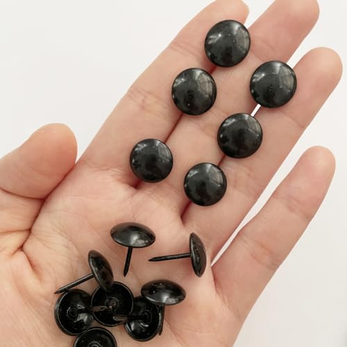 100PCS Upholstery Tacks Black, Decorative Tacks D13mm Black - color: 13mm Black