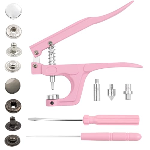 NXTOV Snap Pliers with 50 Sets Metal Snap Buttons - style: 15mm-50set with Pliers