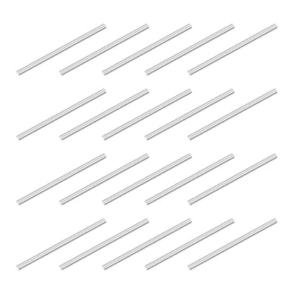uxcell 120Pcs M1x20mm 304 Stainless Steel Dowel Pin, Cylindrical Shelf Support Peg Pin Parallel Pin Fastener for Mechanical Manufacturing, Industry, Furniture Installation, Silver - size: M1x20mm
