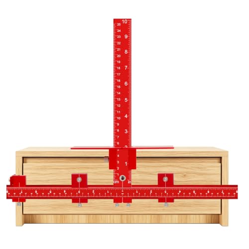Aluminum Cabinet Hardware Jig - color: Red