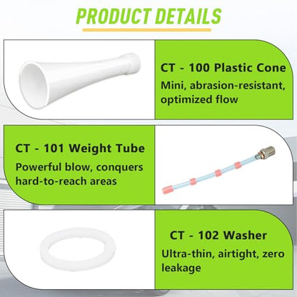 1Set Car Cleaning Tool Kit, Fit for Gun Z-010 & Z-014