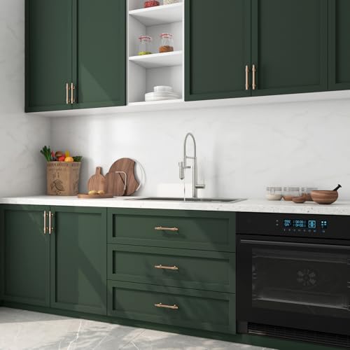 FunStick Dark Green Wallpaper Peel and Stick Green Contact Paper for Cabinets Drawers Countertops Kitchen Cabinet Contact Paper Waterproof Vinyl Wrap Removable Wallpaper for Bedroom Walls 15.8"x78.8" - color: Dark Green, size: 15.8" x 78.8"