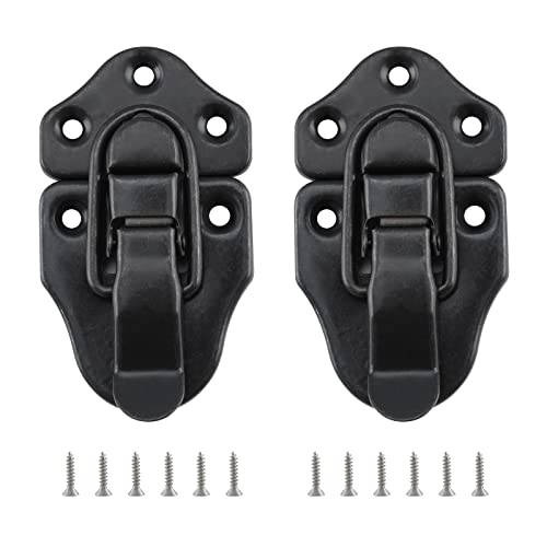 Duckbill Hasp Latches, Small Toggle Box Latches, Oil Rubbed Bronze, 2 Pack - color: Oil Rubbed Bronze, size: 2 Sell Pack