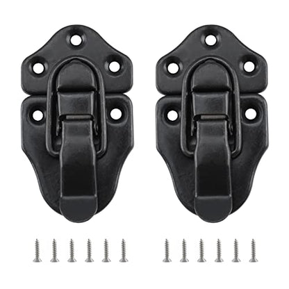 Duckbill Hasp Latches, Small Toggle Box Latches, Oil Rubbed Bronze, 2 Pack - color: Oil Rubbed Bronze, size: 2 Sell Pack