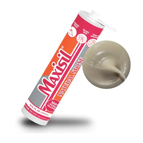 Maxisil Natural Stone Silicone Sealant 10.4 oz - N4 Vanilla, RDX1001V - color: N4 Vanilla