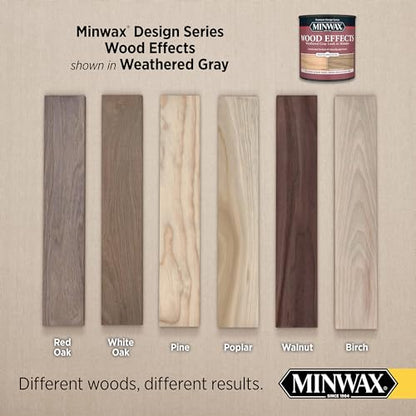 Minwax 402140000 Wood Effects, Weathered Gray, 1 Quart - color: Weathered Gray