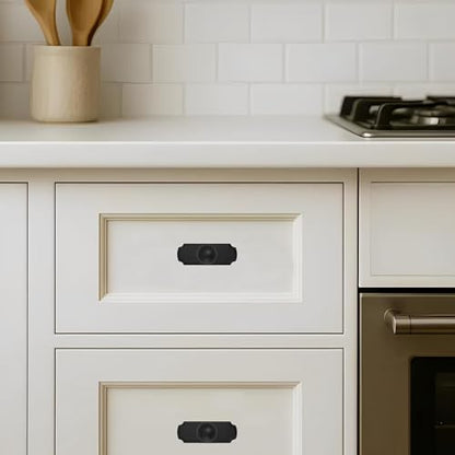 khtumeware 10-Pack Heavy Duty Solid Backplate for Cabinet Knobs Matte Black Drawer Knobs with Backplate Suitable for Dresser and Kitchen Cabinet Hardware. - color: Matte Black