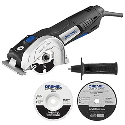 Dremel US40-04 Ultra-Saw Corded Compact Saw Tool Kit with 3 Cutting Wheels