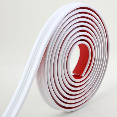 Hungbak 120"L x 2.4"W Peel and Stick Chair Rail Panel Molding, Pre-Primed Trim for Home Decoration & Wall Protection - size: 120"L x 2.4"W