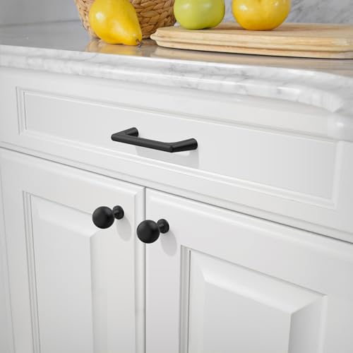 Amerdeco 10 Pack Matte Black Cabinet Pulls 3" - color: Matte Black, size: 3" hole center