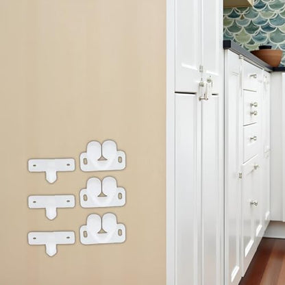 3Pcs White Marine Boat Ball Catch Door Cupboard Spring Back Plates Roller Latch Plastic Catches Cabinet Hardware Tools and Home Improvement