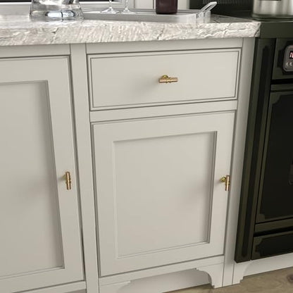 Goldenwarm 10 Pack Gold Cabinet Knobs T Bar Pulls, 2Inch - color: Gold