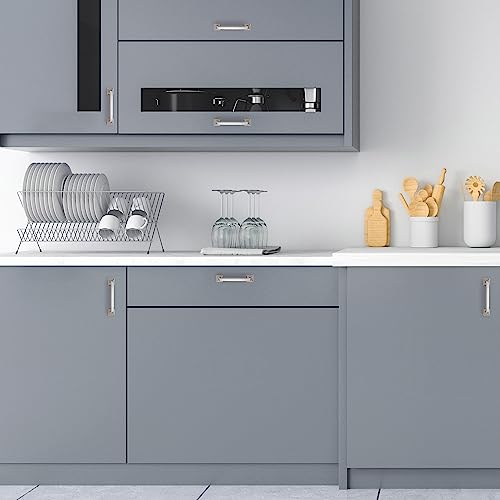30 Pack Kitchen Cabinet Handles 3-3/4 Inch Brushed Nickel Cabinet Pulls - color: Brushed Nickel, size: 3-3/4 Inch Hole Centers