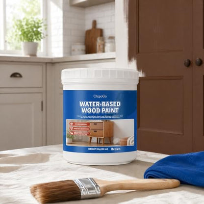 Wood Furniture Paint, Chocolate Brown, 32 fl oz - color: Chocolate Brown, size: 32 Fl Oz (Pack of 1)