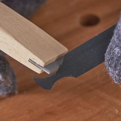New Cabinet Scraper Cards and Cabinet Scraper Burnisher with 16 Piece Multi-Shaped Scraper Set Suitable for Various Small space and Small-Sized Tasks (HTCSCS17)