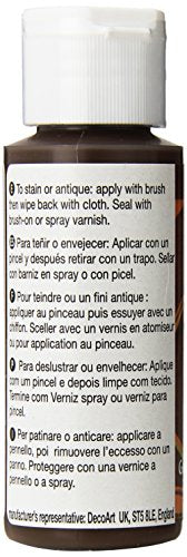 DecoArt Americana Gel Stains Paint, 2-Ounce, Walnut