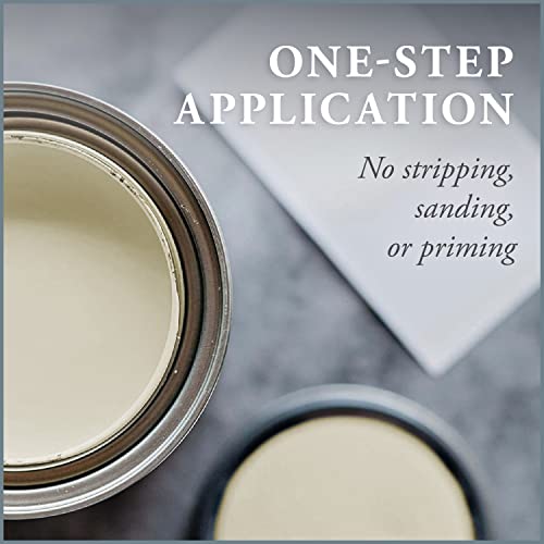 AMY HOWARD AT HOME One Hour Miracle Paint - Water-Based Enamel - Scrubbable Eggshell Finish - All In One Furniture Paint - No Stripping, Sanding, or Priming - 32 OZ - Almond Daze - color: Almond Daze