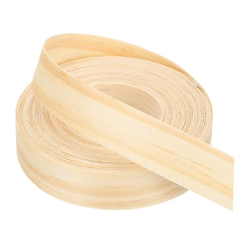 PATIKIL Pine Edge Banding, 7/8 Inch x 25 ft Wood Veneer Tape Pre-glued Flexible Plywood Edge Banding with Hot Melt Adhesive for Furniture Restoration - color: Pine, size: 7/8 Inch x 25 ft