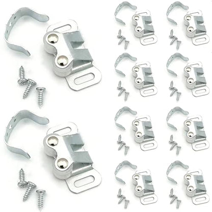 10 Pack Double Roller Cabinet Door Catches for RV Mobile Home Cabinets