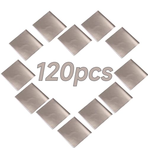 Antique Silver Leaf Sheets, 120 Sheets for Resin Art - color: Antique Silver