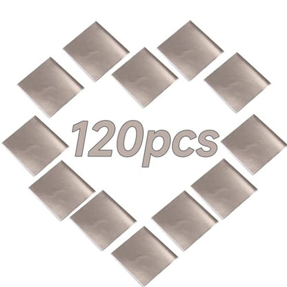 Antique Silver Leaf Sheets, 120 Sheets for Resin Art - color: Antique Silver