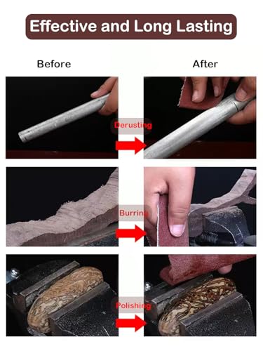 Emery Cloth Roll, 5 Grits 1'' x 19.7' Sand Paper Roll with Dispenser, 150 240 320 400 600 Grit Sandpaper Assortment, Wet Sanding Paper for Metal Automotive Furniture Wood - style: 5rolls 6m