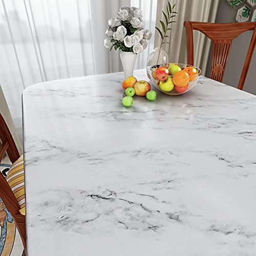 Decotalk Grey White Marble Contact Paper 12 x 120 inch Peel and Stick Countertops Self Adhesive Wallpaper Waterproof Removable Granite Contact Paper for Kitchen Backsplash Cabinets Drawer Liners Thick - size: 12" x 120"