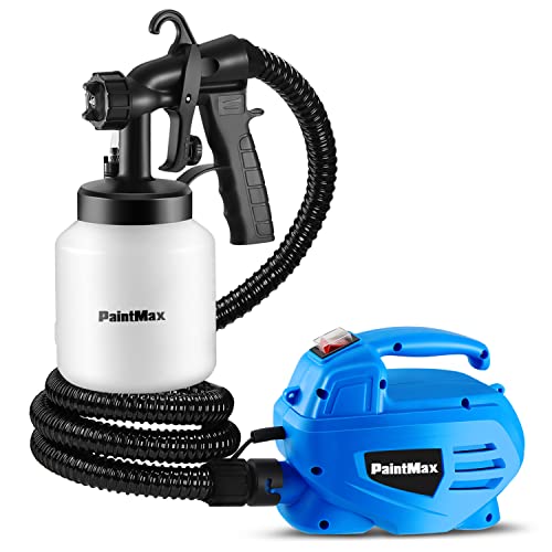 Moclever® HVLP Electric Paint Sprayer – 800ml/min High Power Spray Gun with 3 Patterns, Adjustable Valve Knob, Quick Refill Lid, Easy Cleaning for Home & DIY Projects