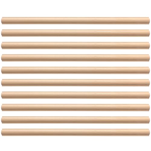 Nuanchu 12 Pcs Unfinished 3D Wood Trim Decor, Cylinder, 20mm - size: 20mm, style: Cylinder