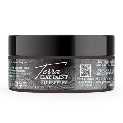 Dixie Belle Paint Company Terra Clay Paint - Elderberry (4oz) - color: Elderberry, size: 4 Fl Oz (Pack of 1)