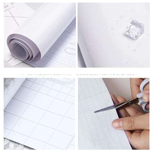 tiltil Shiny Peel and Stick Wallpaper White Contact Paper 15.8"×78.7" - color: Pearl White, size: 15.8" x 78.7"