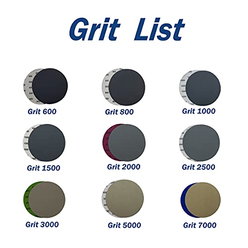 6 Inch Wet Dry Sandpaper, 40 PCS Grit Sanding Disc (1000/2000/3000/5000) - style: Grit(1000 2000 3000 5000)