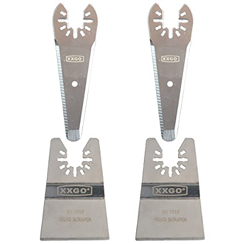 XXGO 4 Pcs Rigid Multi Tool Scraper Blades for Scraping Cutting Removing - size: Multi Tool Scraper Blade - 4 Pcs