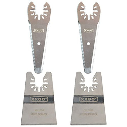 XXGO 4 Pcs Rigid Multi Tool Scraper Blades for Scraping Cutting Removing - size: Multi Tool Scraper Blade - 4 Pcs