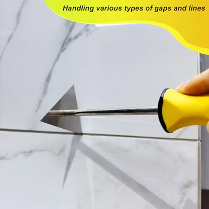 2" Heavy-Duty Triangular Scraper, Stainless Steel Paint & Adhesive Remover