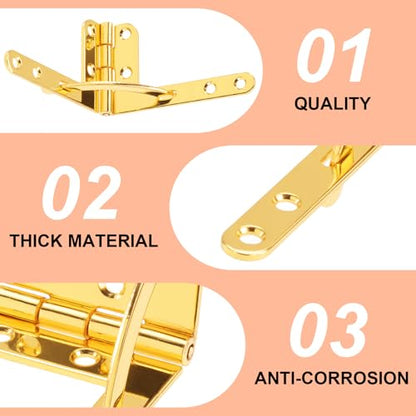 Joez Wonderful 8pcs Box Hinge Cigar Case, 1.69x1.69in, Gold