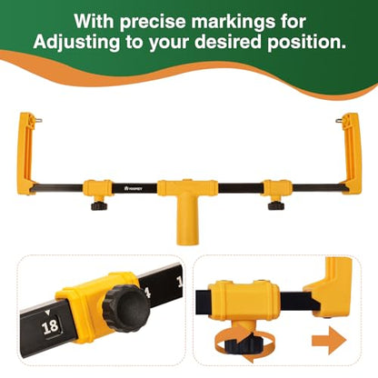 VOOMEY 18 Inch Paint Roller Frame, Adjustable 12-18" for Large Painting - size: 18"Paint Roller Frame