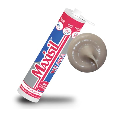 Maxisil Wet Area Silicone Sealant 310ml - A19 Ivory - color: A19 Ivory