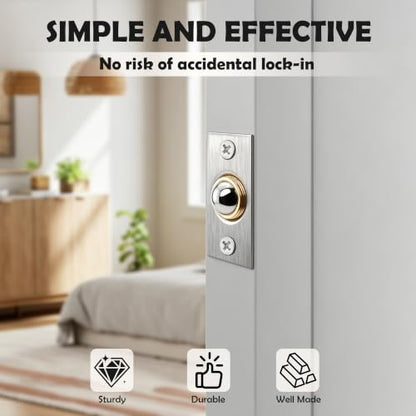 BlingKingdom Adjustable Closet Door Ball Catches Replacement Door Latch