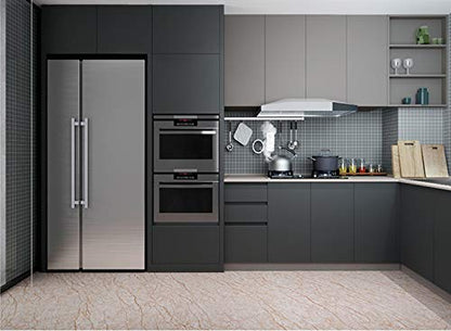 15.8" x400"Grey Wallpaper Self Adhesive Paper Film Peel and Stick Wallpaper - color: Dark Gray, size: 15.8" x 400"