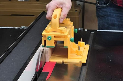 MICROJIG GRR-RIPPER GR-100 Pushblock With Handle Bridge Kit Accessory, Yellow