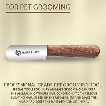 Professional Stripping Knife, Right handed, 3 inch blade (Stainless Steel) (Medium, Rosewood) - color: Natural wood, size: Medium