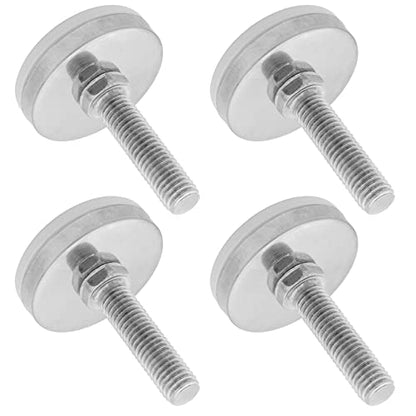 4Pcs M10 Thread Furniture Levelers M10 Table Leveling Feet Adjustable Leveler Feet Screw On Furniture Glide Leveling for Chairs, Table, Cabinets, M10 x 38mm Thread Rod - size: M10 x 38mm, 4Pcs