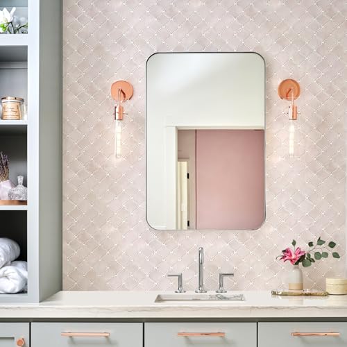 STICKGOO Arabesque Peel and Stick Backsplash Tile for Kitchen, Pink Grey - color: Pink Grey