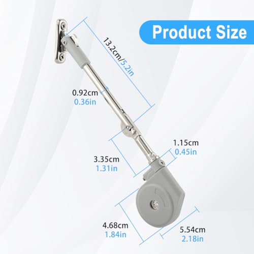 Toy Box Hinges Soft Close 2 Pcs, Zinc Alloy Safety Soft Close Hinges