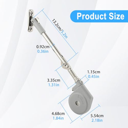 Toy Box Hinges Soft Close 2 Pcs, Zinc Alloy Safety Soft Close Hinges