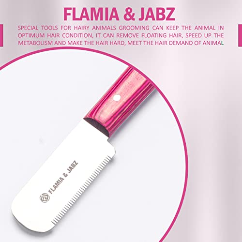 FJ Professional Stripping Knife, Right handed, 3 inch blade (Stainless Steel) (Fine, Pink) - color: Pink, size: Fine