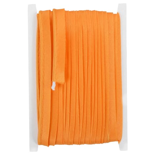 YELARXI 1/2 Inch Maxi Piping Bias Tape, 20 Yards Piping Trim with Cord Satin Binding Lip Cord Trim Fit for Sewing Garment Webbing Trimming Crafts Decorating - (Orange) - color: Orange